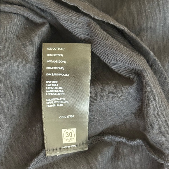 Pilcro Size XS Black Relaxed Fit 100% Cotton T-Shirt Casual Boho Slub Cotton - Picture 10 of 11